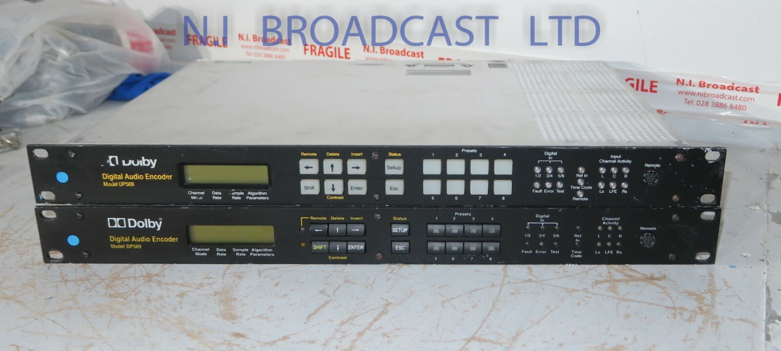2x Dolby audio encoder DP569 encoders for audio