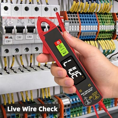 BSIDE 1mA Clamp Meter, DC/AC Current with Smart Mode, True RMS 6000 Counts