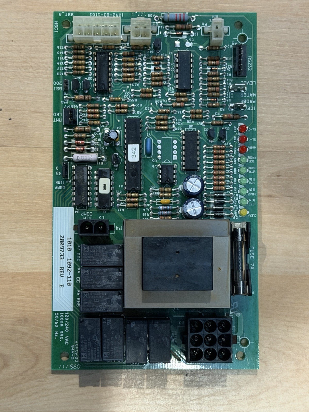 MANITOWOC 2009733 ICE MACHINE CONTROL BOARD / GUARANTEED TO WORK / 1092-110