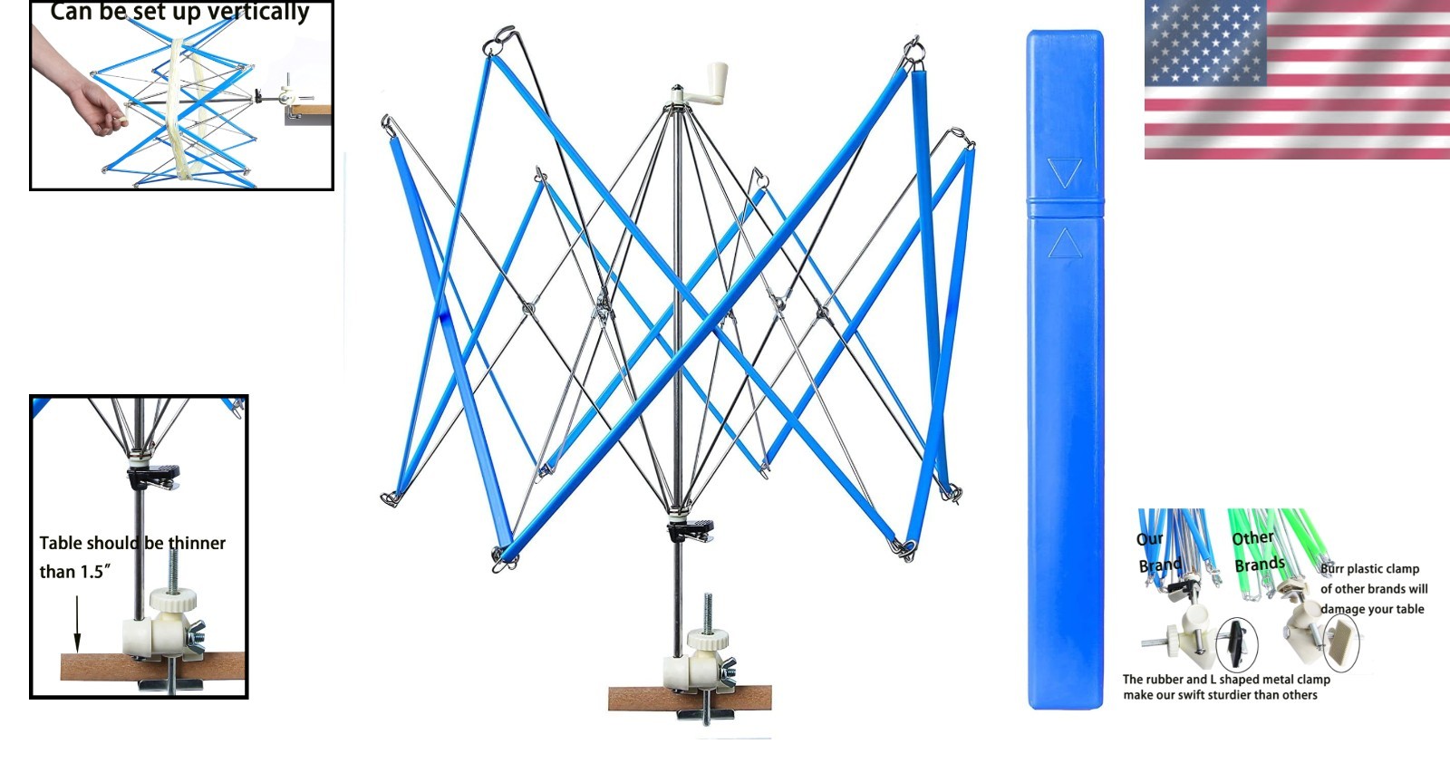 Yarn Ball Winder - Space-Saving Design