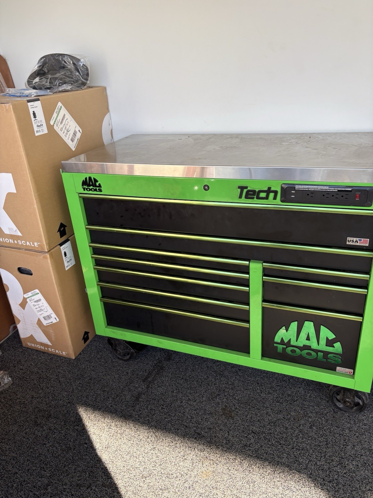 Mac Tech Series 52 In. Stainless Steel Top Box With Power Drawer