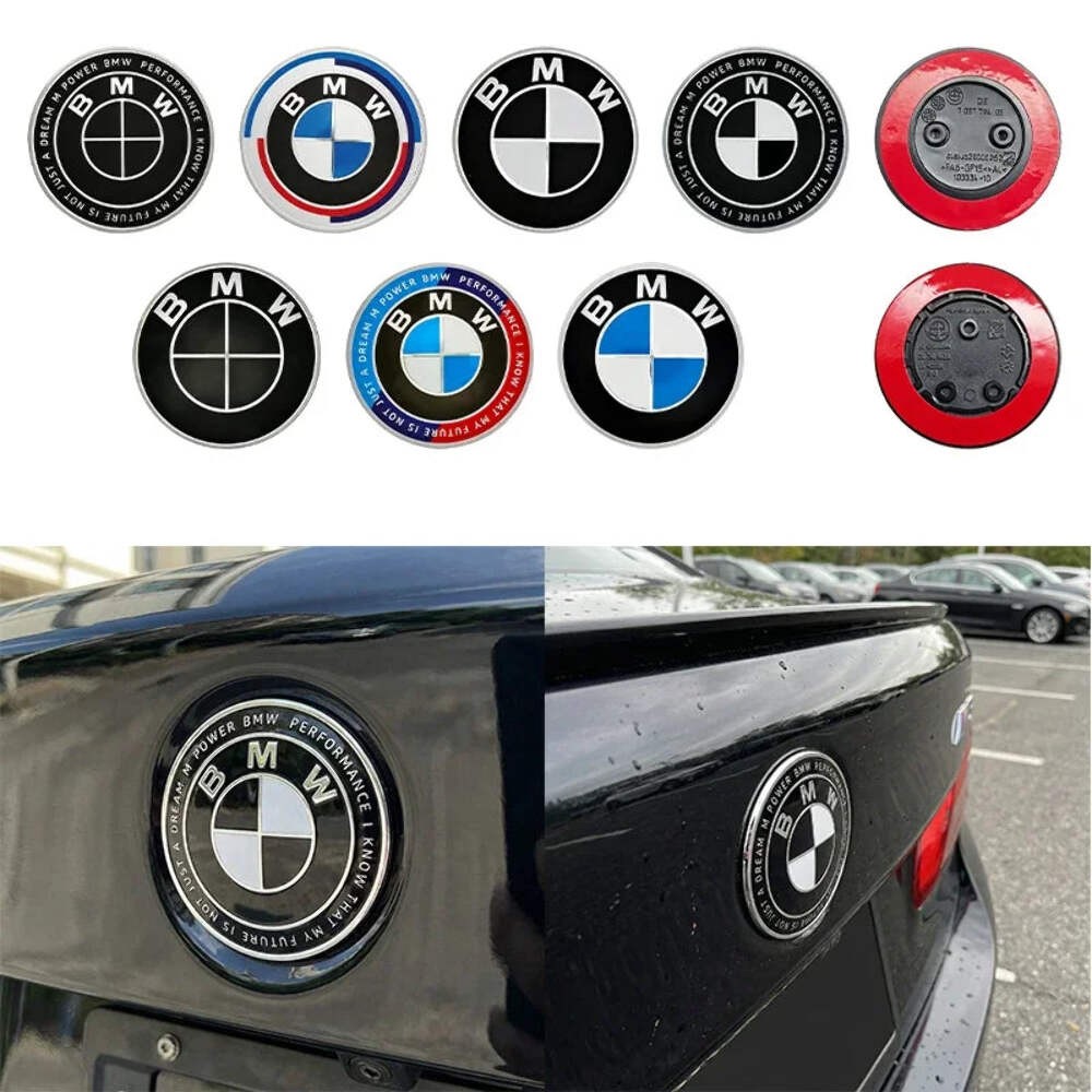 Car Sticker Easy Installation 82mm For BMW Hood Bonnet Logo Emblem Badge Ultra D
