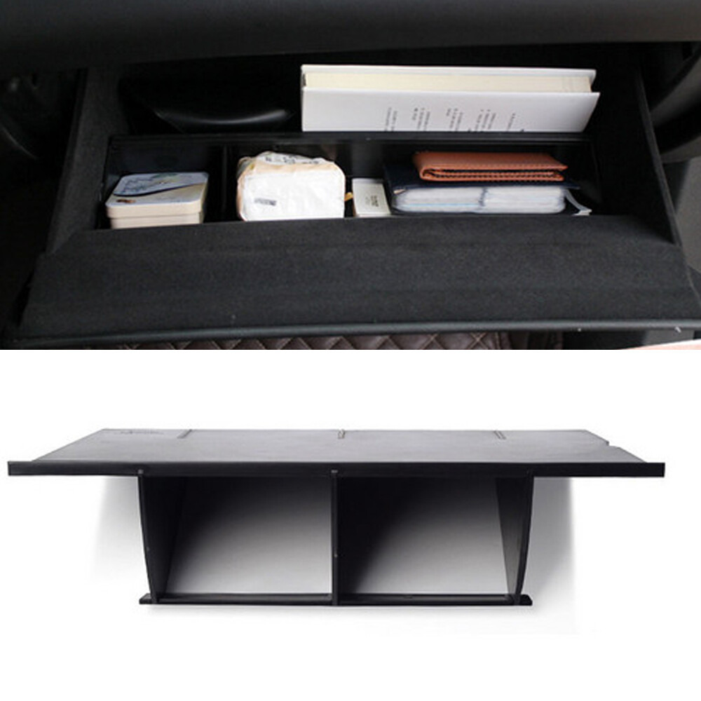 Black Glove Box Dividers Organizer For Chevrolet Colorado WTLT Z71 ZR2 2015-2022