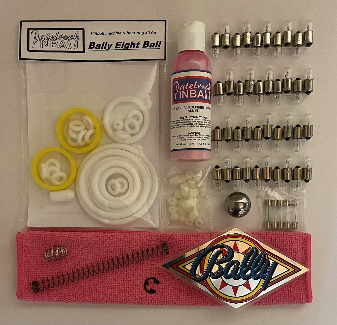 1977 Bally Eight Ball Pinball Machine Maintenance Tune Up Kit