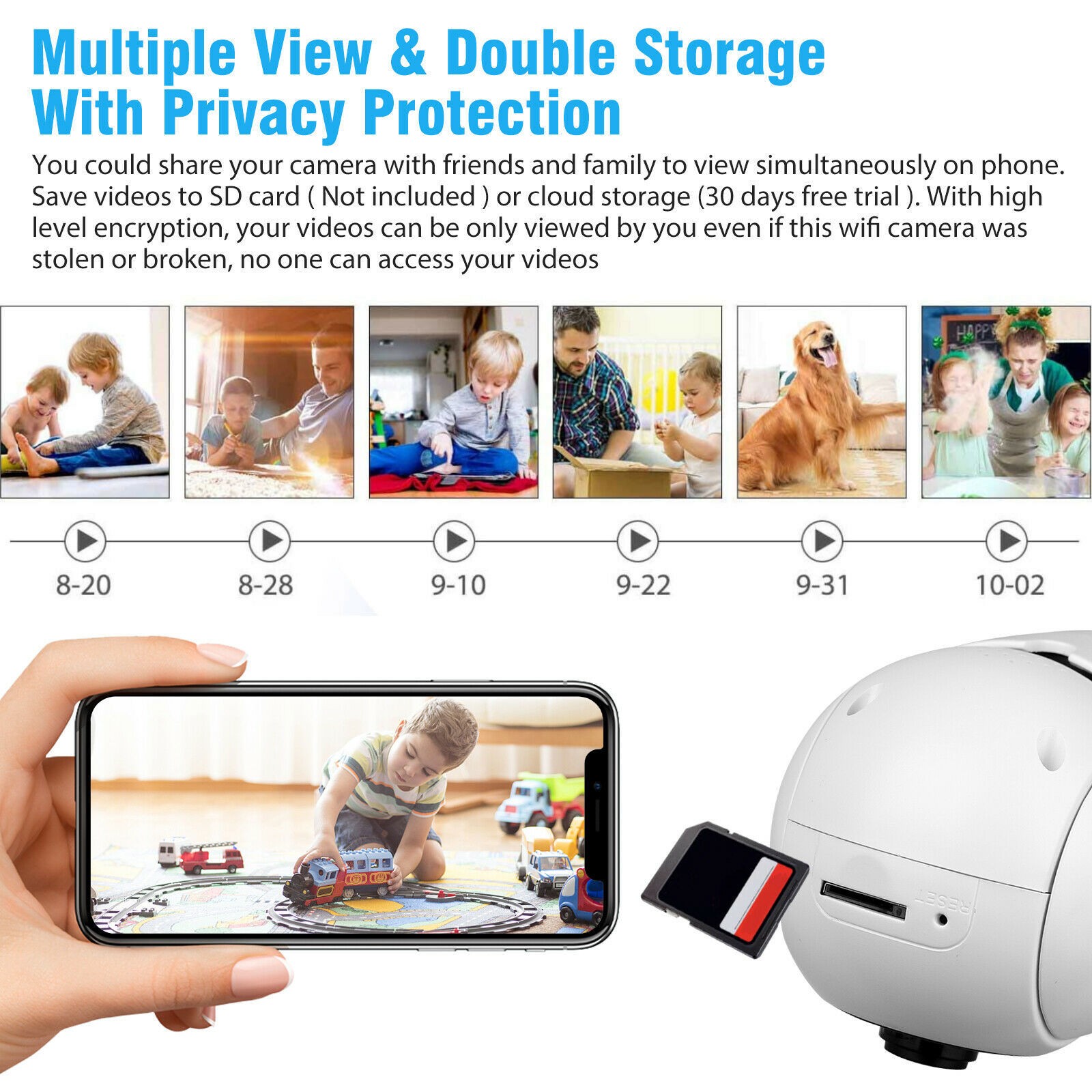 WiFi 360° Panoramic Lamp 1080P Wireless E27 Bulb Camera Smart Security Home Cam