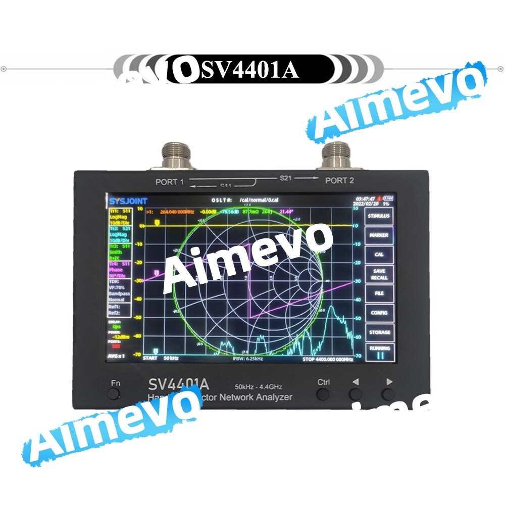 SV4401A 50KHz-4.4GHz VNA Vector Network Analyzer 100DB Dynamic 7 Inch Touch LCD*