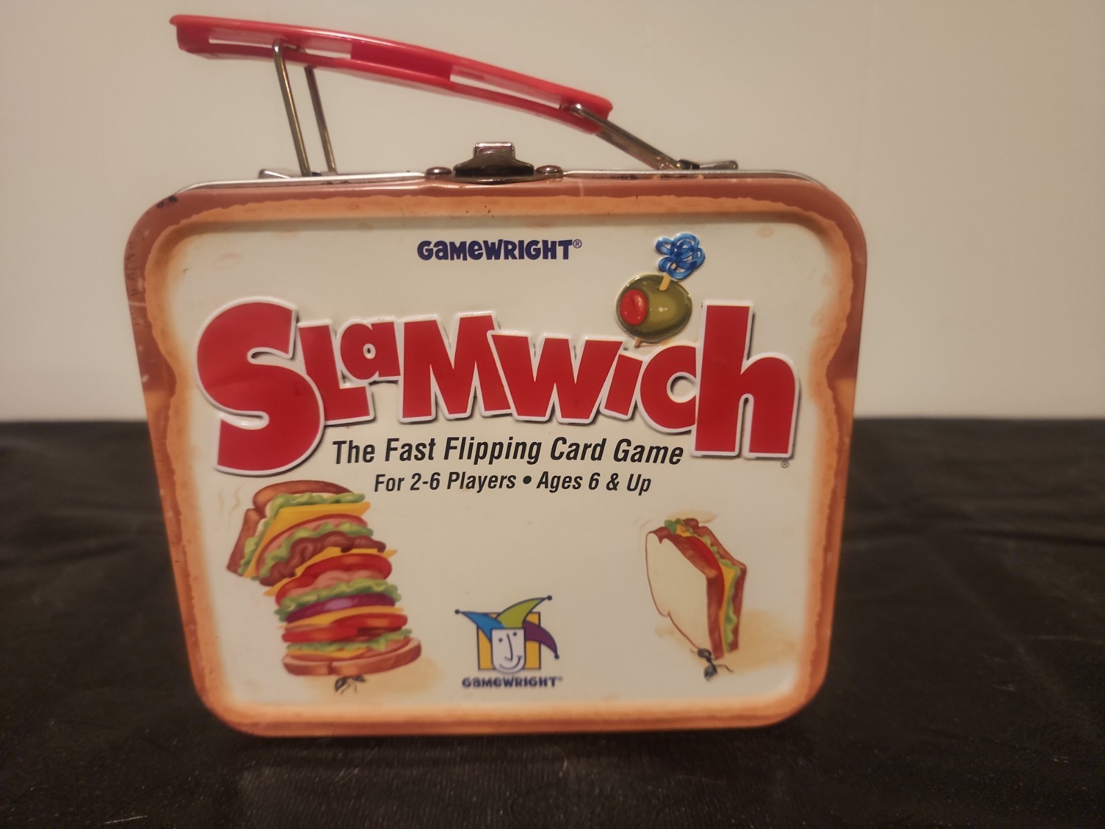 Slamwich Fast Flipping Card Game COMPLETE Gamewright 2005 Collectible Tin