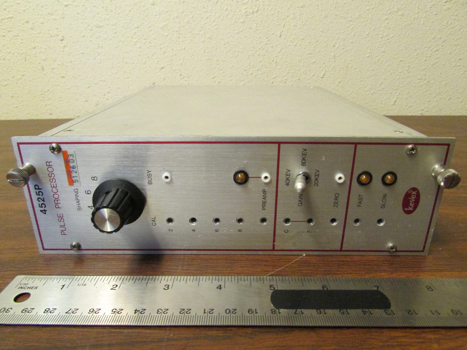 Kevex 4525P Pulse Processor NIM BIN Nimbin Camac Plugin Nuclear Instrumentation