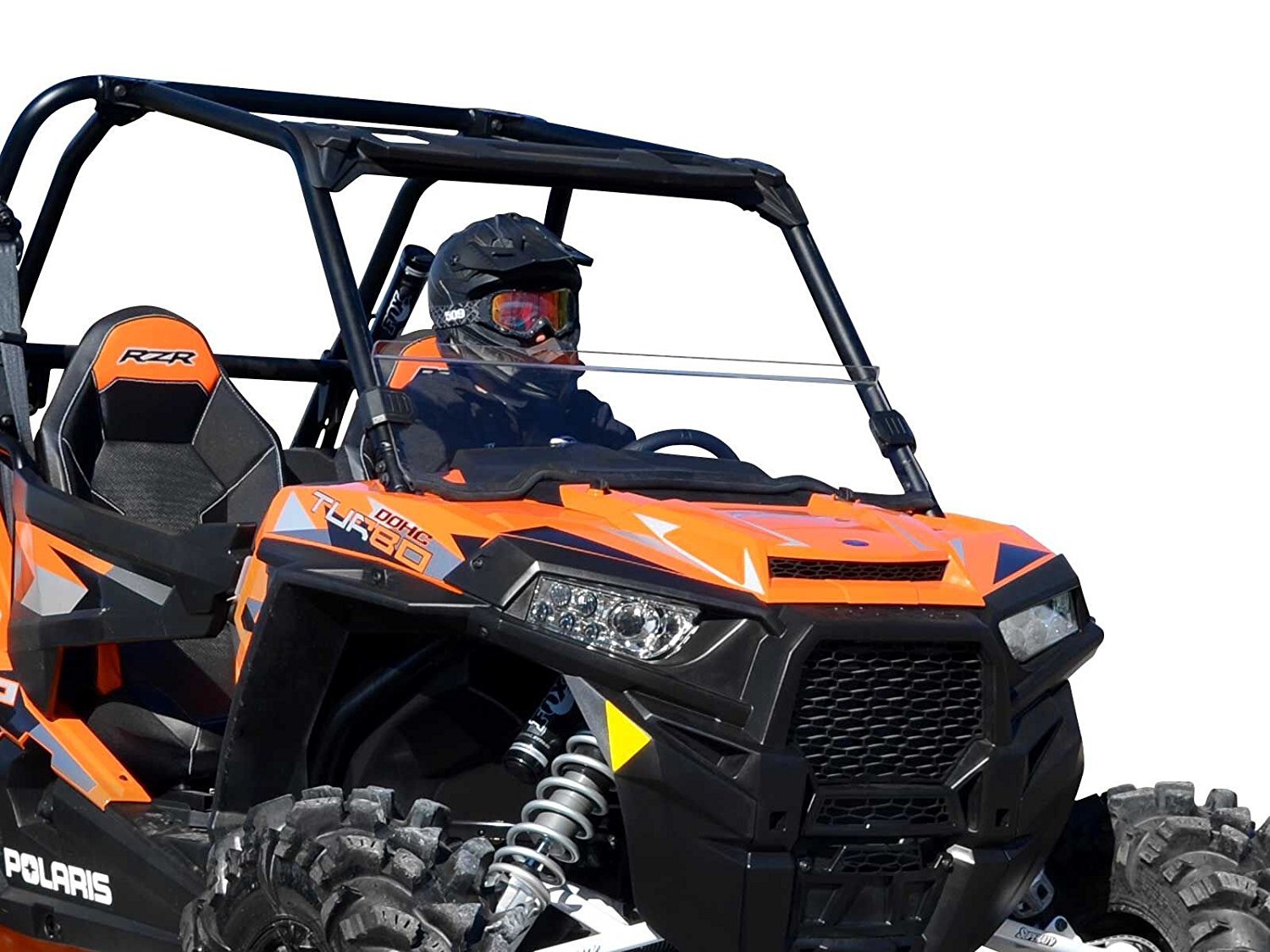 SuperATV Half Windshield for Polaris RZR 900 / S / 4 (2015-20) - Clear Standard