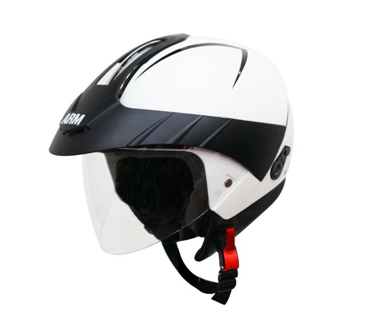 SB-33 ARM Reflective Dashing White & Peak Clear Visor Open Face M Size 580mm ECs