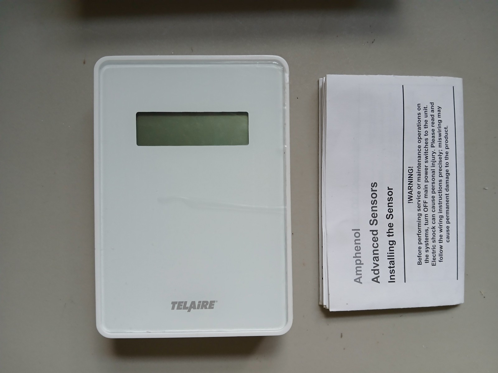 Amphenol Telaire T8100-D Ventostat CO2 Ventilation Controller TMP, LCD, WHT