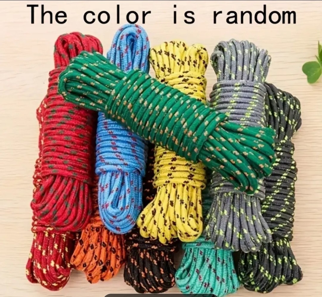 50pc Multifunctional Nylon Rope Non-slip And Windproof Rope 32ft