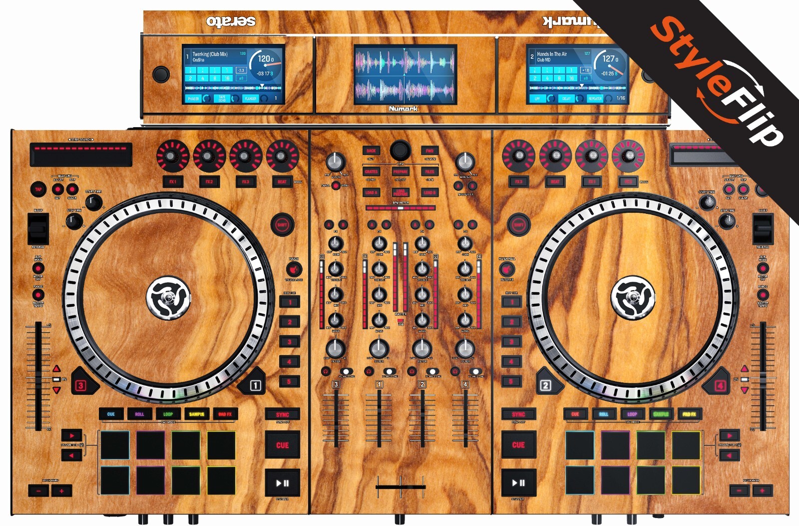 Numark NS-7 III Skin | Wood #6 | Protective Decal | StyleFlip Skins