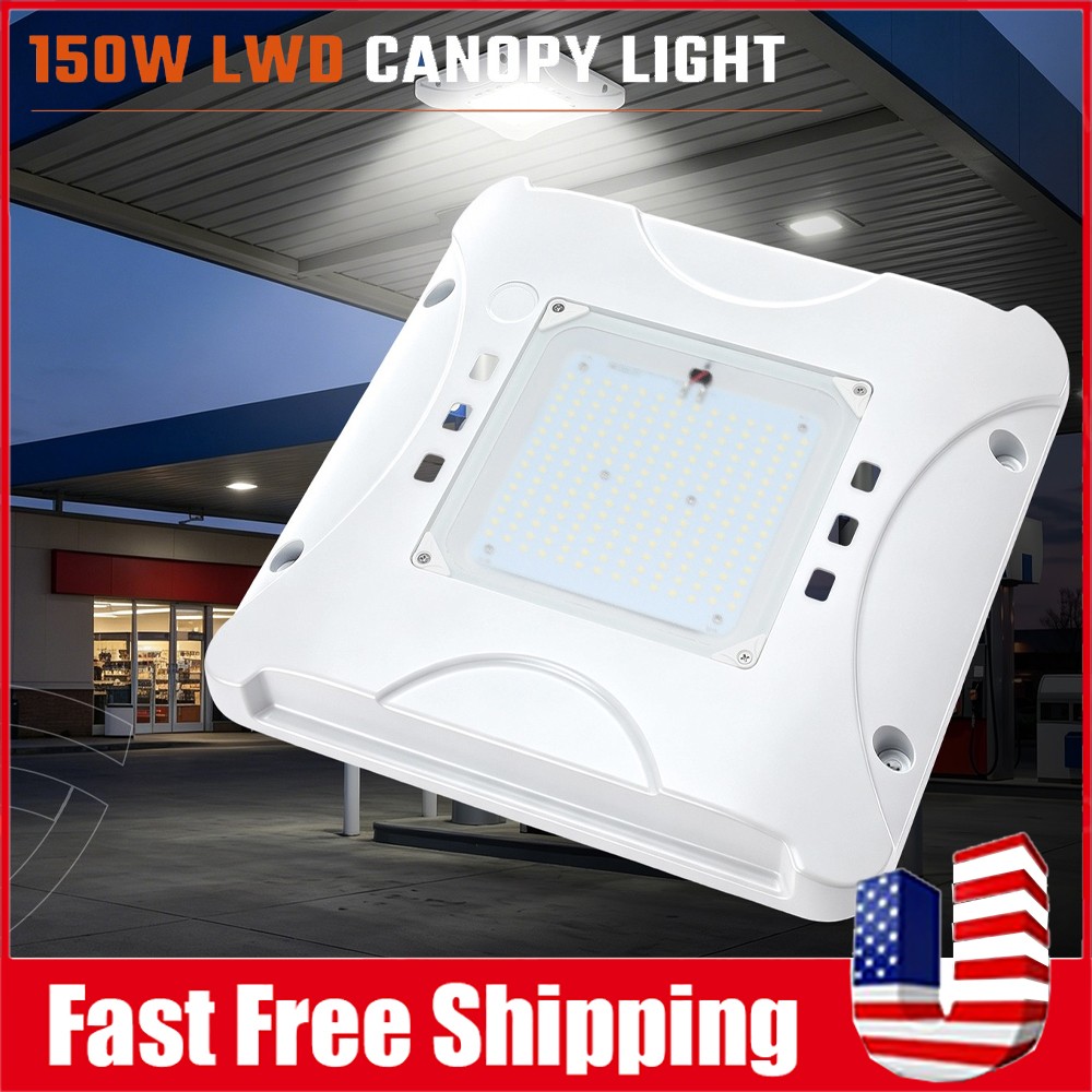 150W LED Canopy Light (450W Equiv) 21000LM LED Gas Station Parking Garage Light