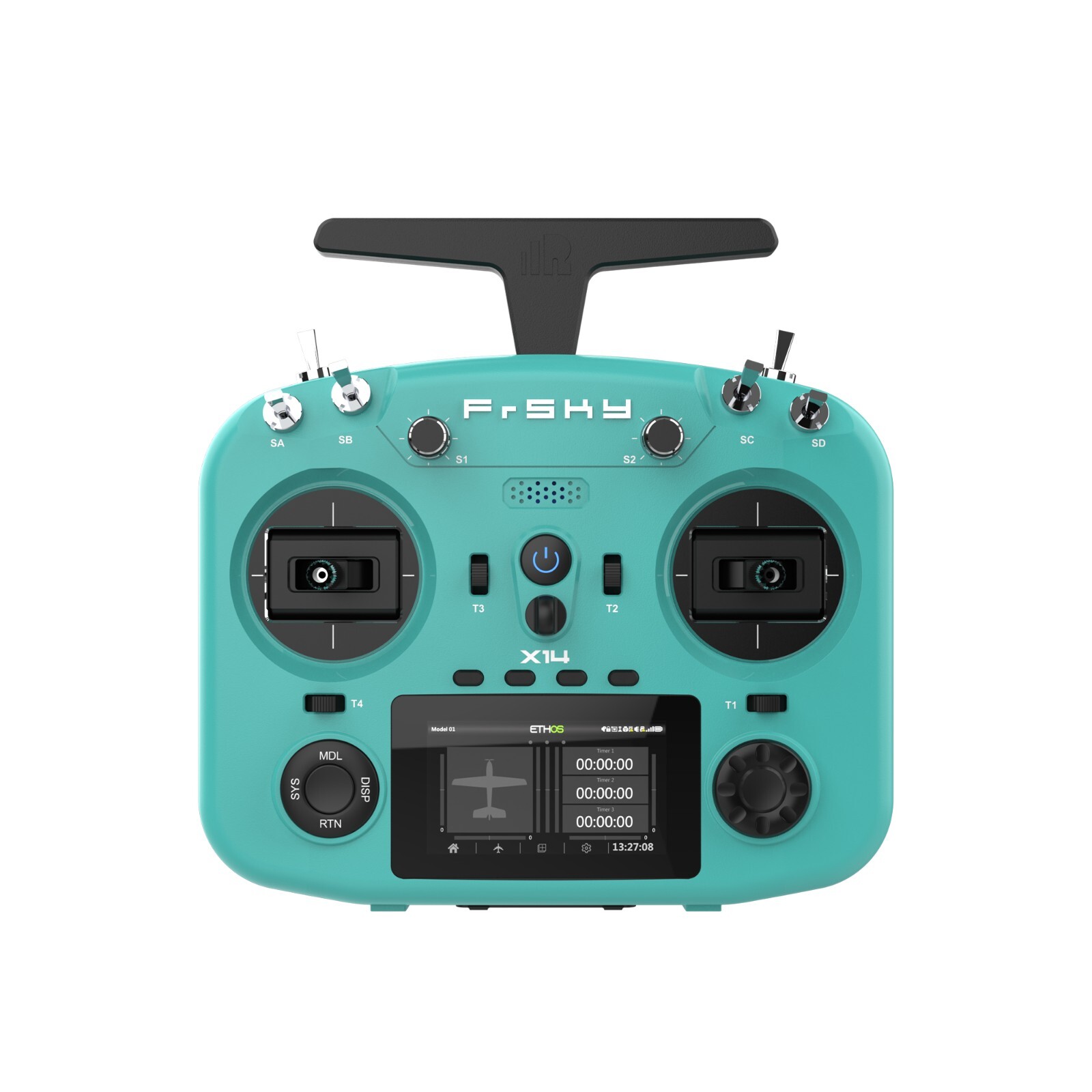 FrSky TWIN X14 Transmitter, Verdigris Green