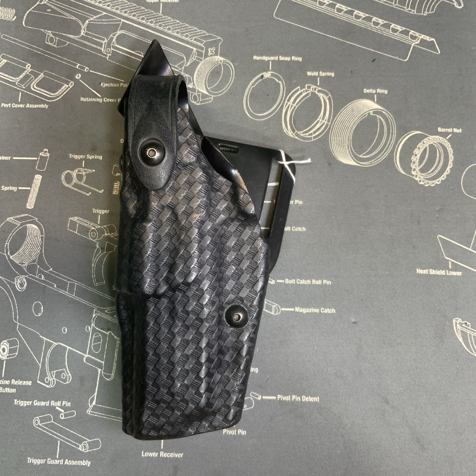 Safariland Basketweave Duty Holster 6360-419 LEFT S&W M&P 45
