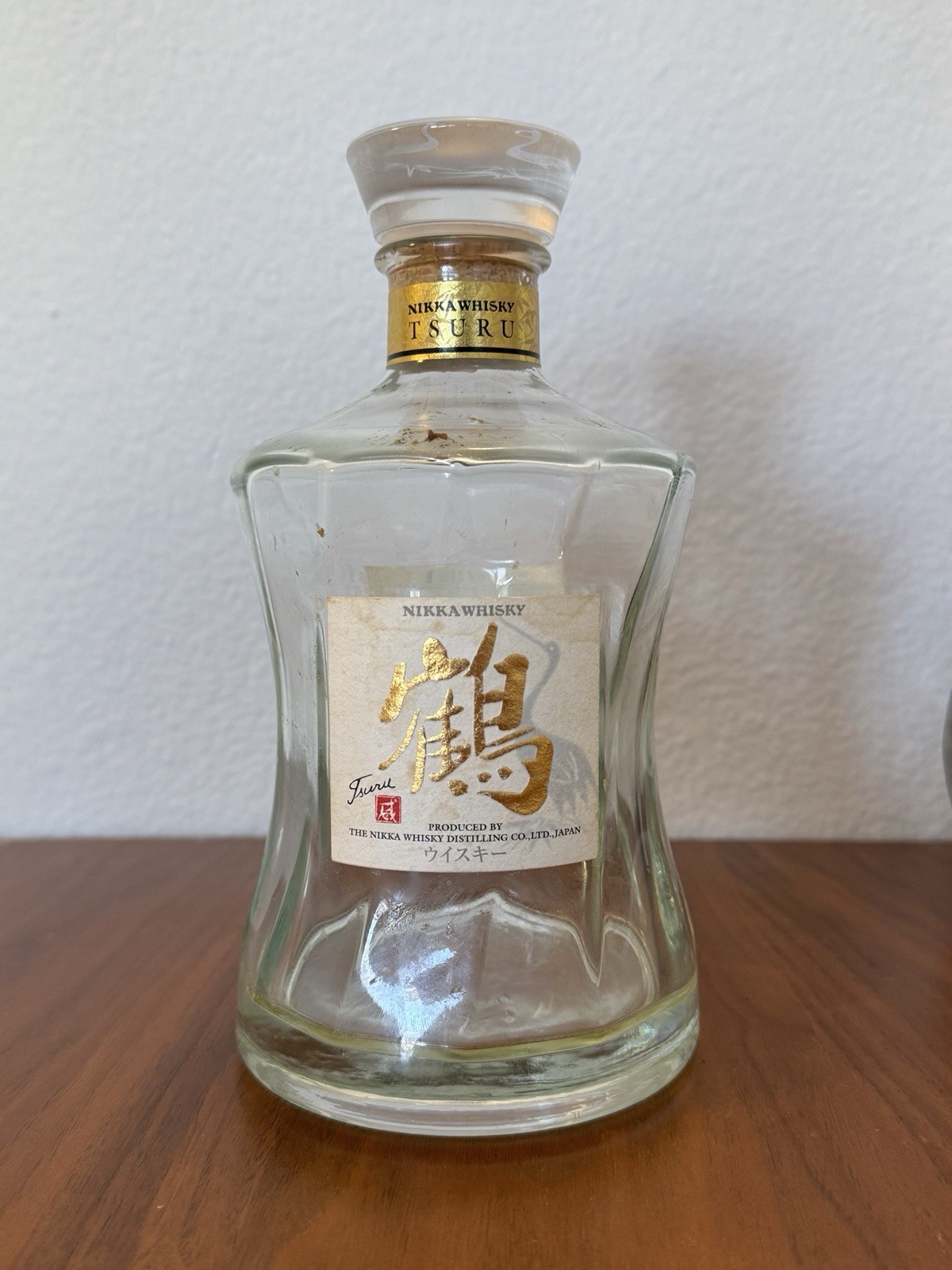 Vintage Antique Bottle Nikka Tsuru Japan Release | RARE COLLECTABLE