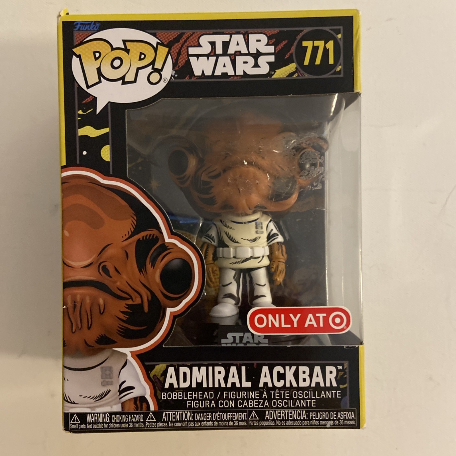 Funko Pop! Star Wars: Admiral Ackbar #771 Target Exclusive Mint in Box