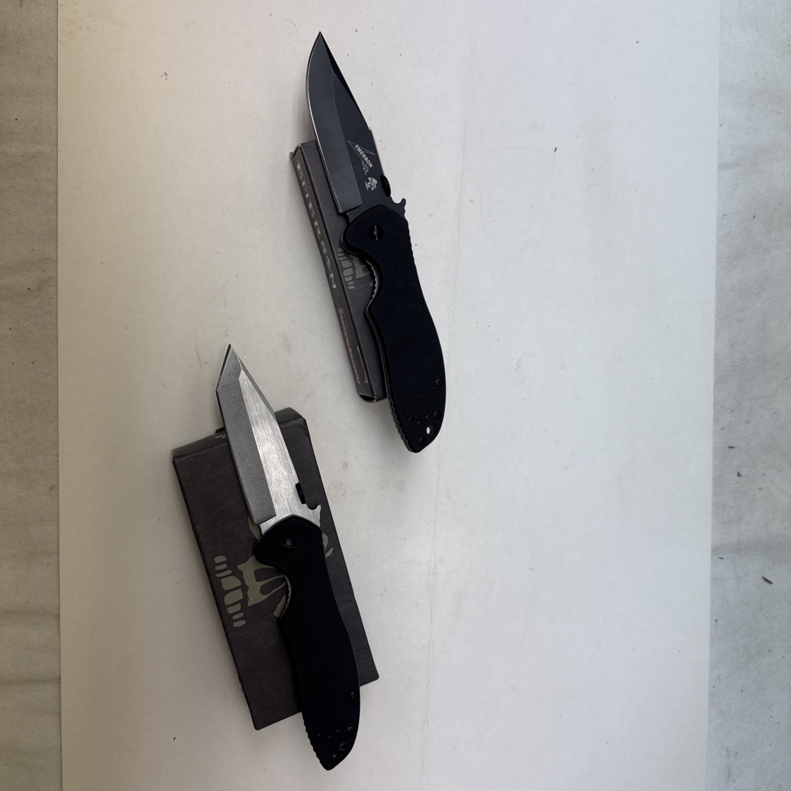 New 2 Piece Set Kershaw Folding Pocket Knife Emerson CQC-7K & CQC-6K Folder