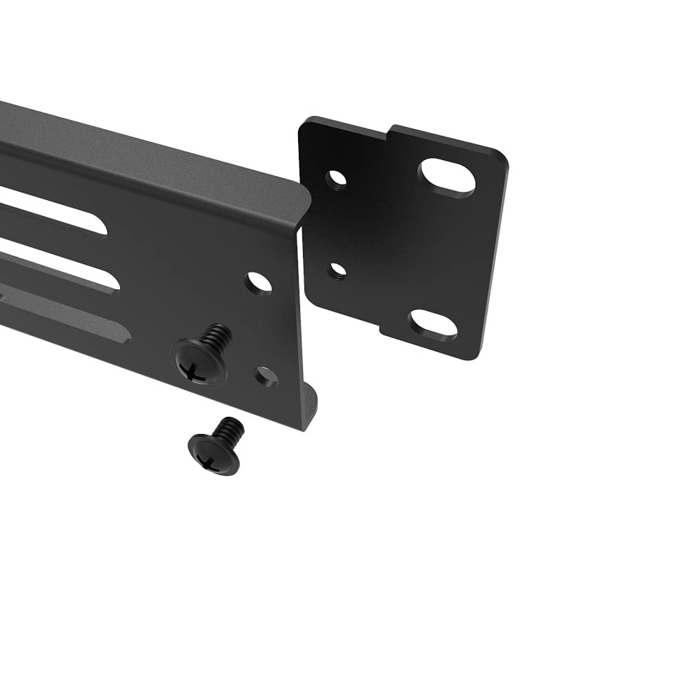 1U Hinged Blank Panel - Slot Vented Server Rack Panel for 19-Inch Network Cab...