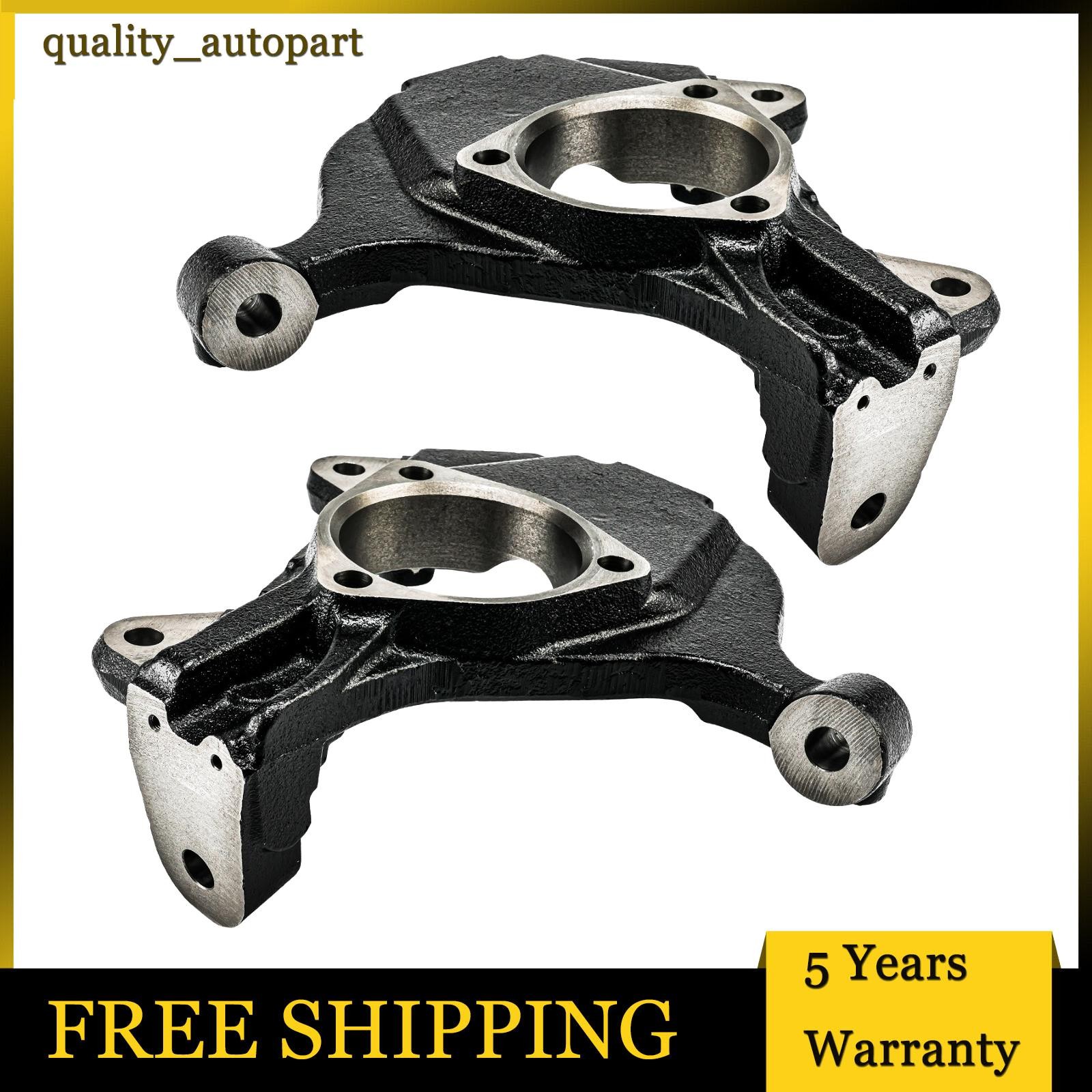 Front LH+RH Steering Knuckles For 07-14 Gmc Sierra Chevy Silverado 1500 Yukon