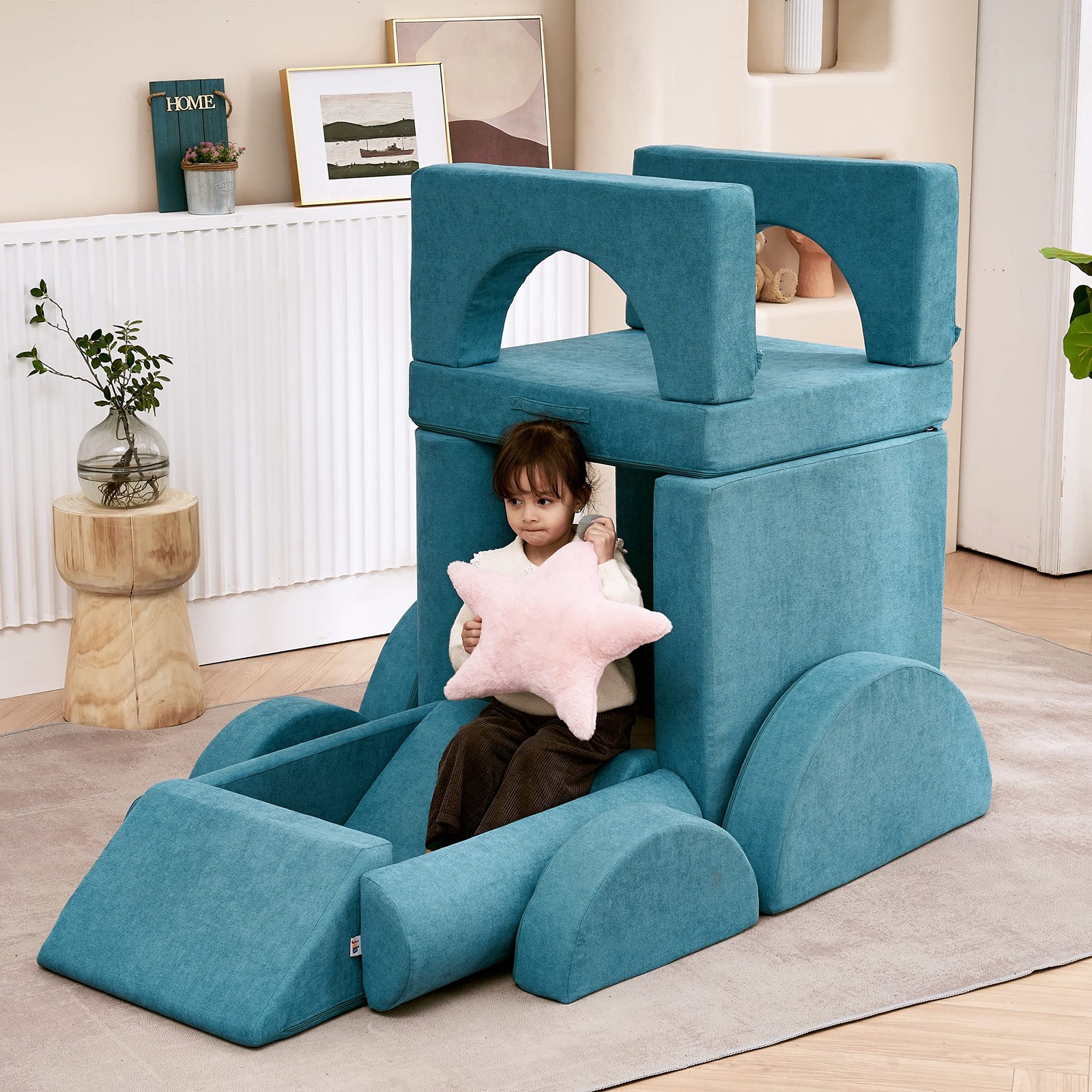 Couch 14PCS Luxury, Floor Sofa Modular Furniture for Adults,Kids. Playhouse P...