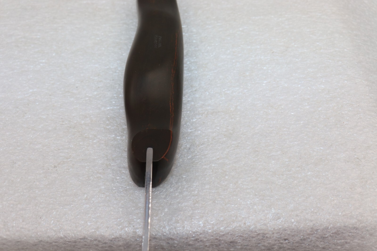 NO. CUTCO 1027 Serving Fork Orange/Brown Swirl Handle