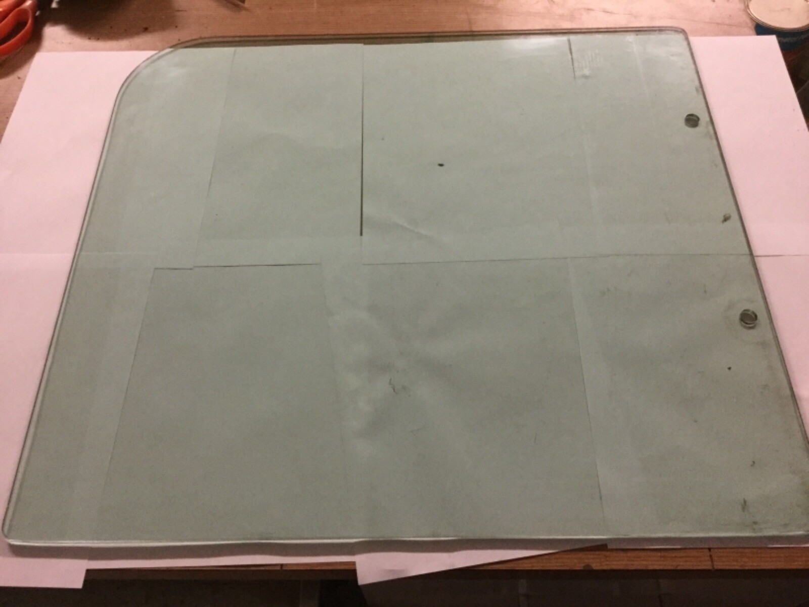 1983 INTERNATIONAL 9670 EAGLE DRIVER DOOR WINDOW