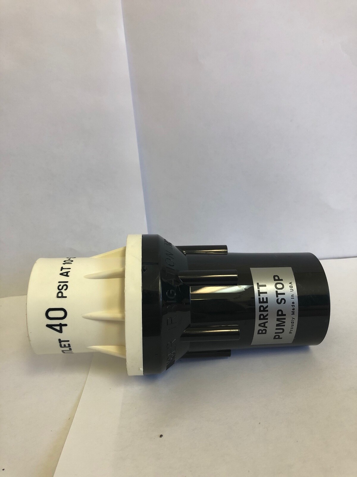 Barrett Pump Stop 1-1/4" Plastic Valve -40#