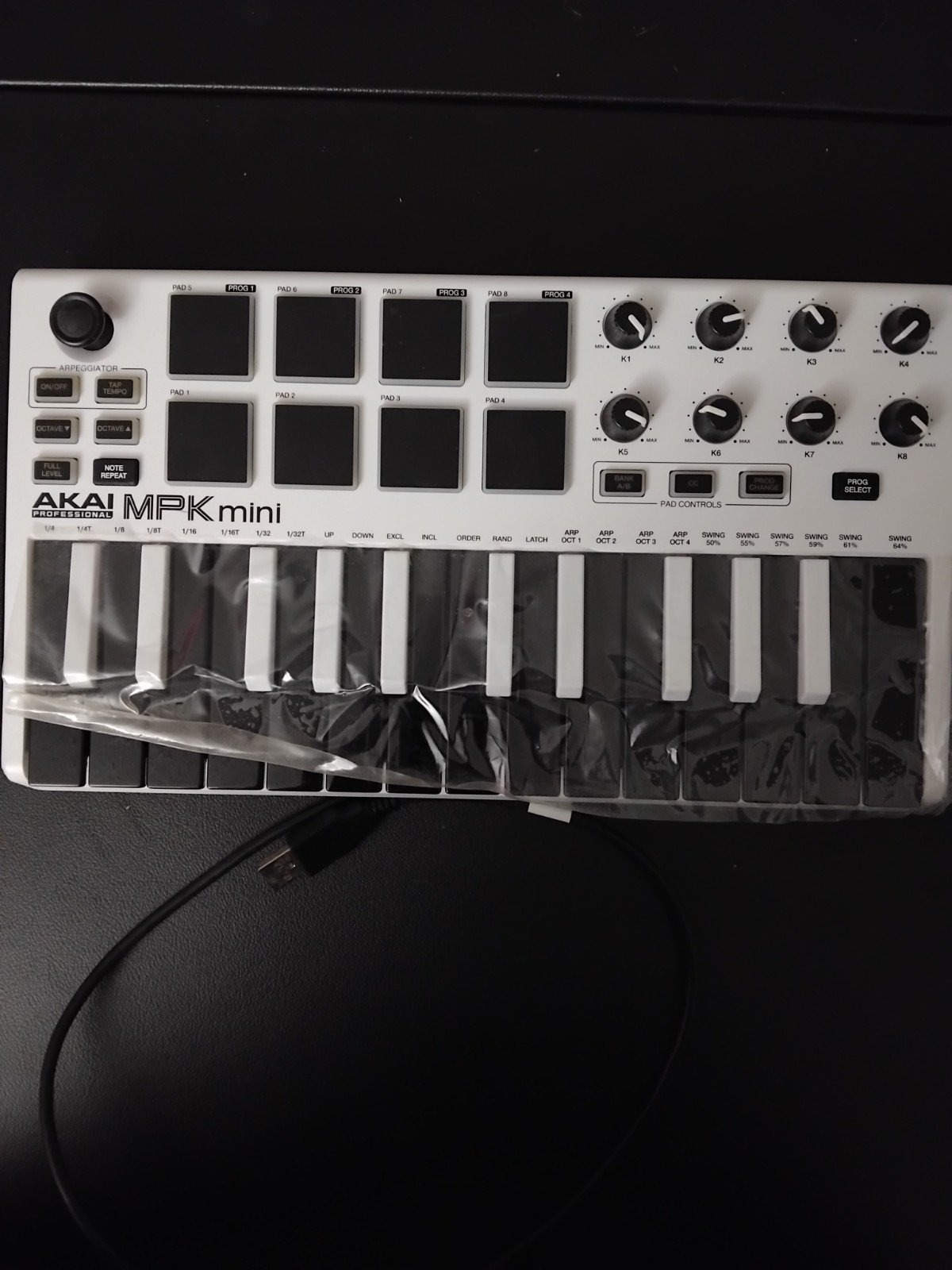 Akai Professional MPK MINIWHITE MKII Compact Keyboard and Pad Controller - White