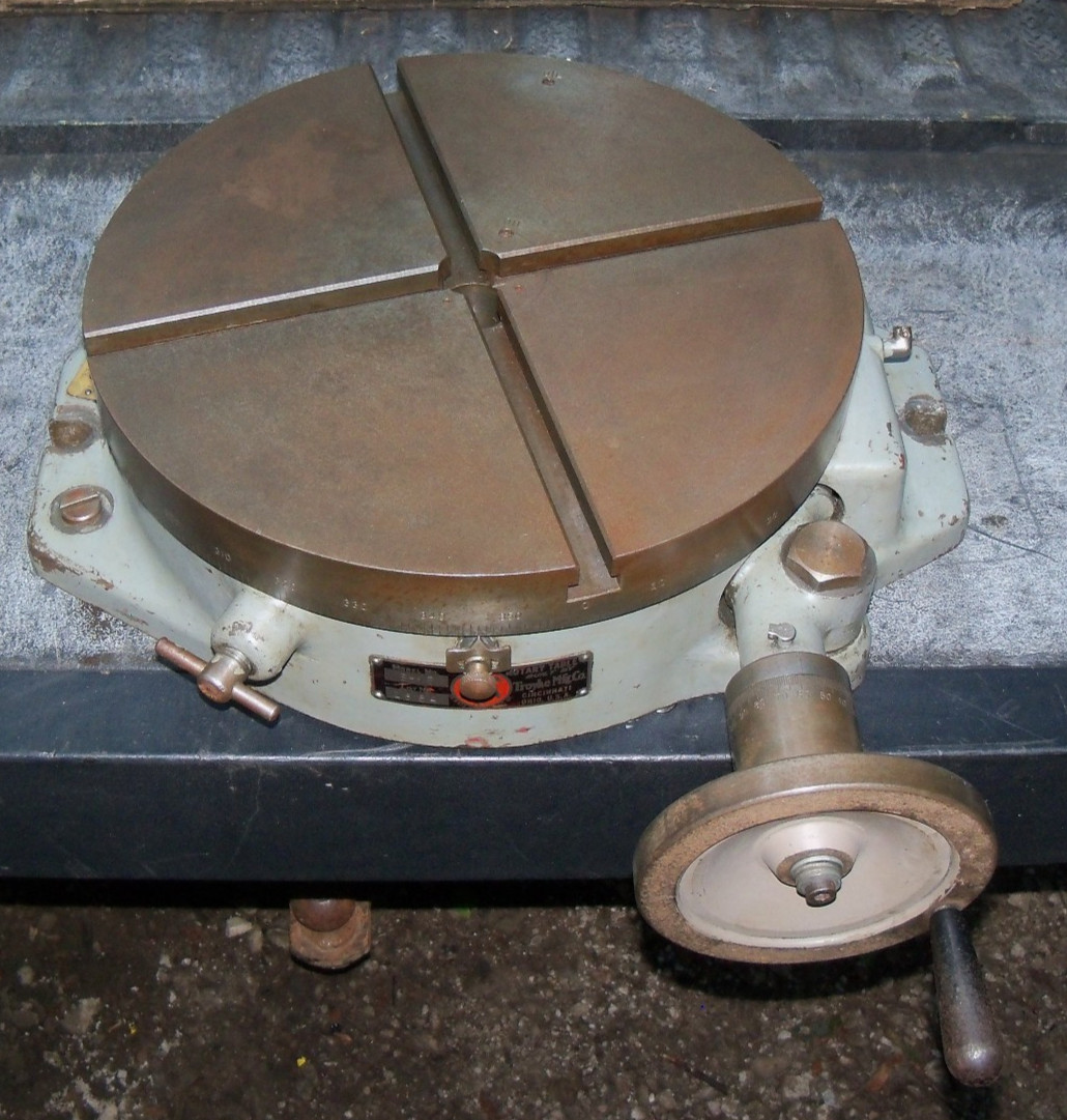 TROYKE 15" ROTARY TABLE Milling Rotating Machinist T- Slot, BH-15, ATA, OHIO