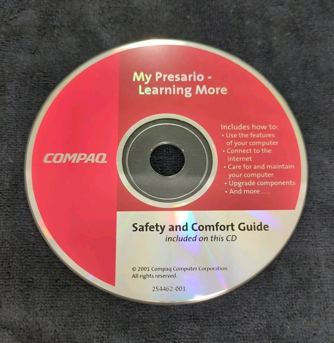 COMPAQ (254462-001) My Presario - Learning More CD-ROM - Disc Only