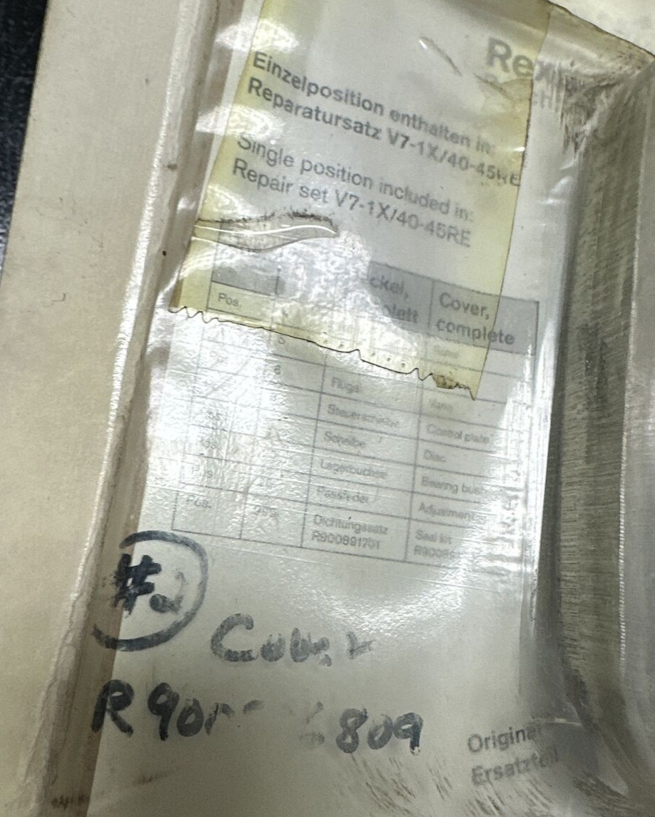 Rexroth Cover:R900826809