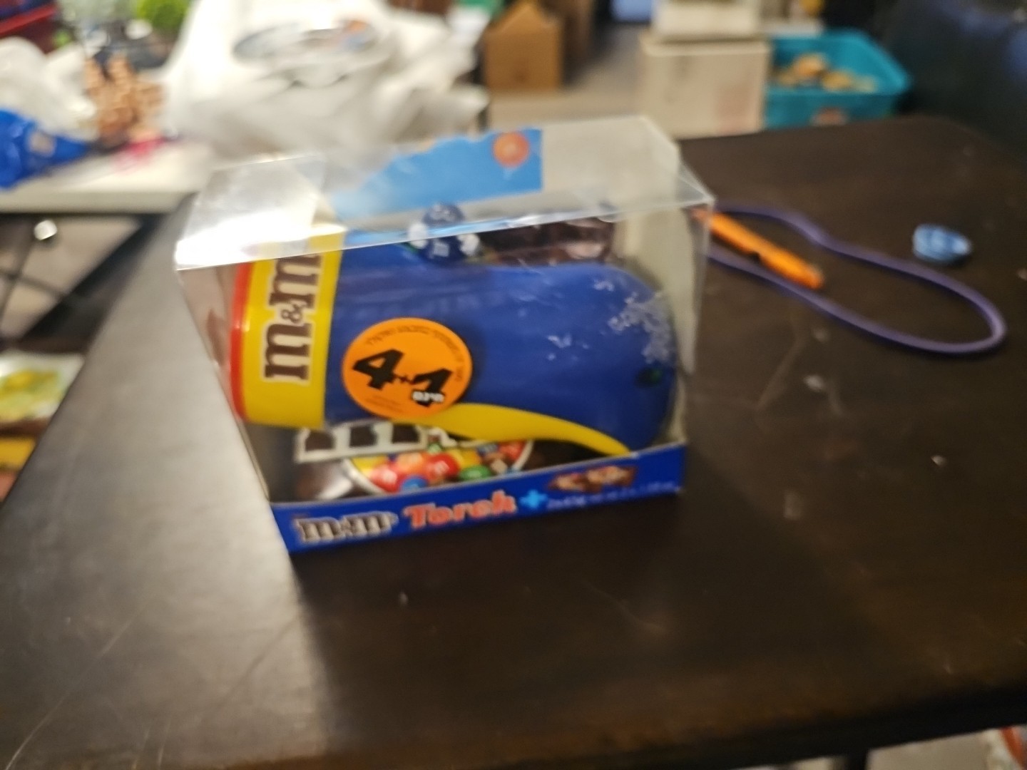 M&M's Torch flashlight with candy