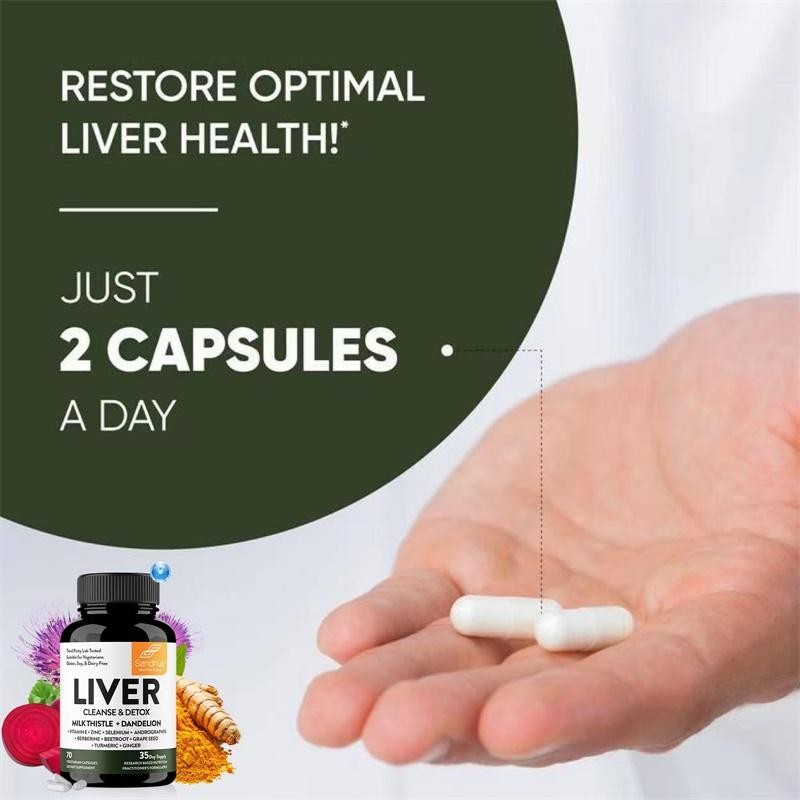 Liver Cleanse Detox, & Support , 70 Capsules (1-3 PACK)