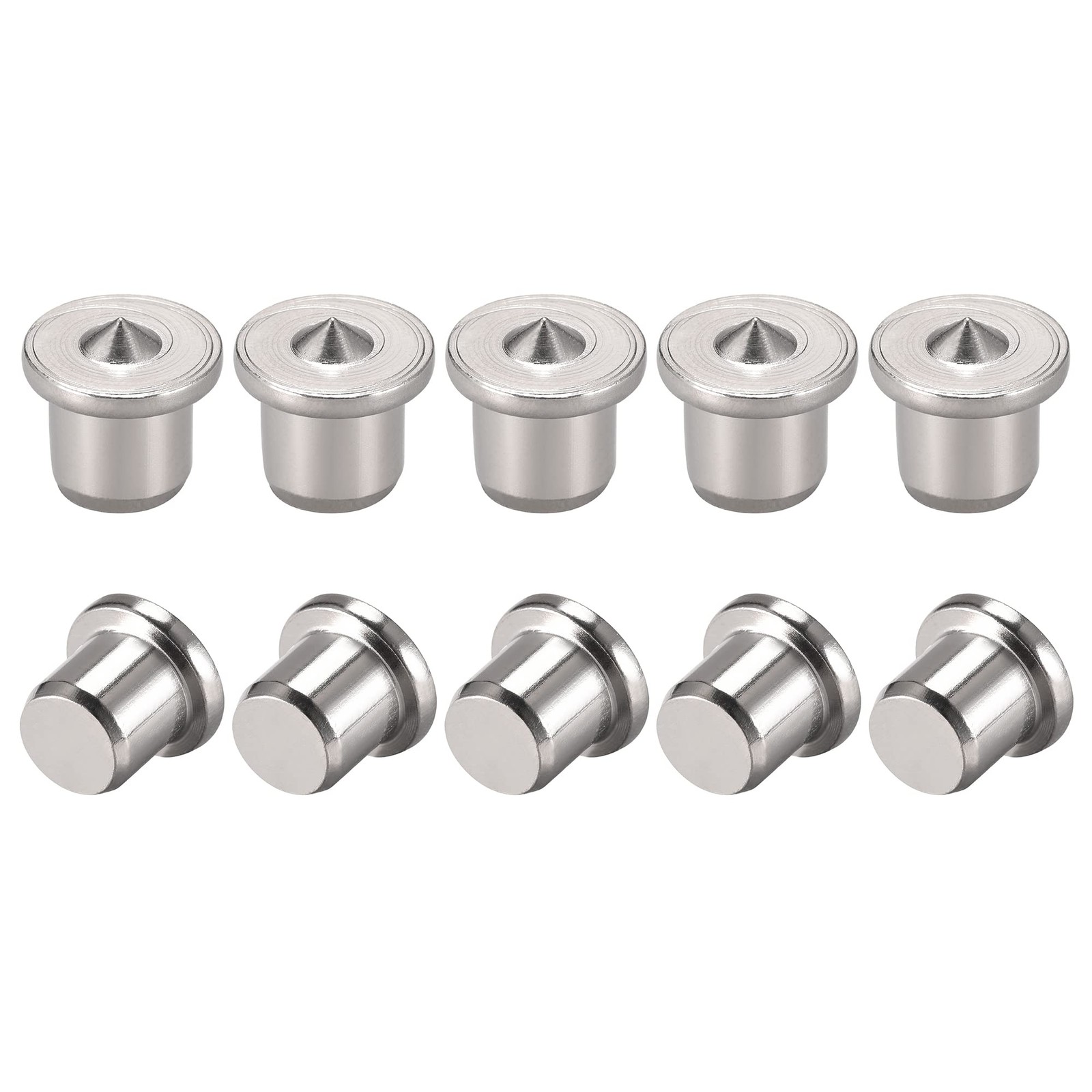 uxcell 3/8 Drill Center for Dowel and Tenon Chrome Plated Steel 10mm, Silver