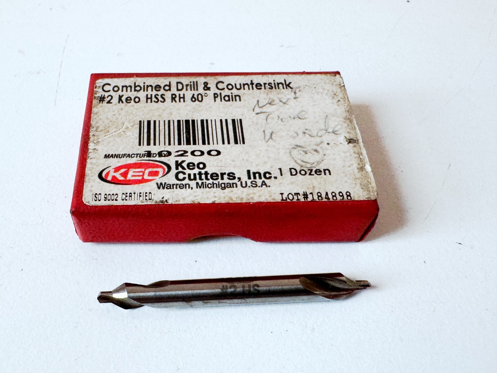 KEO #2 60° HSS Combo Drill Countersink 3/16" Body Dia. 5/64" Point Dia. RH USA