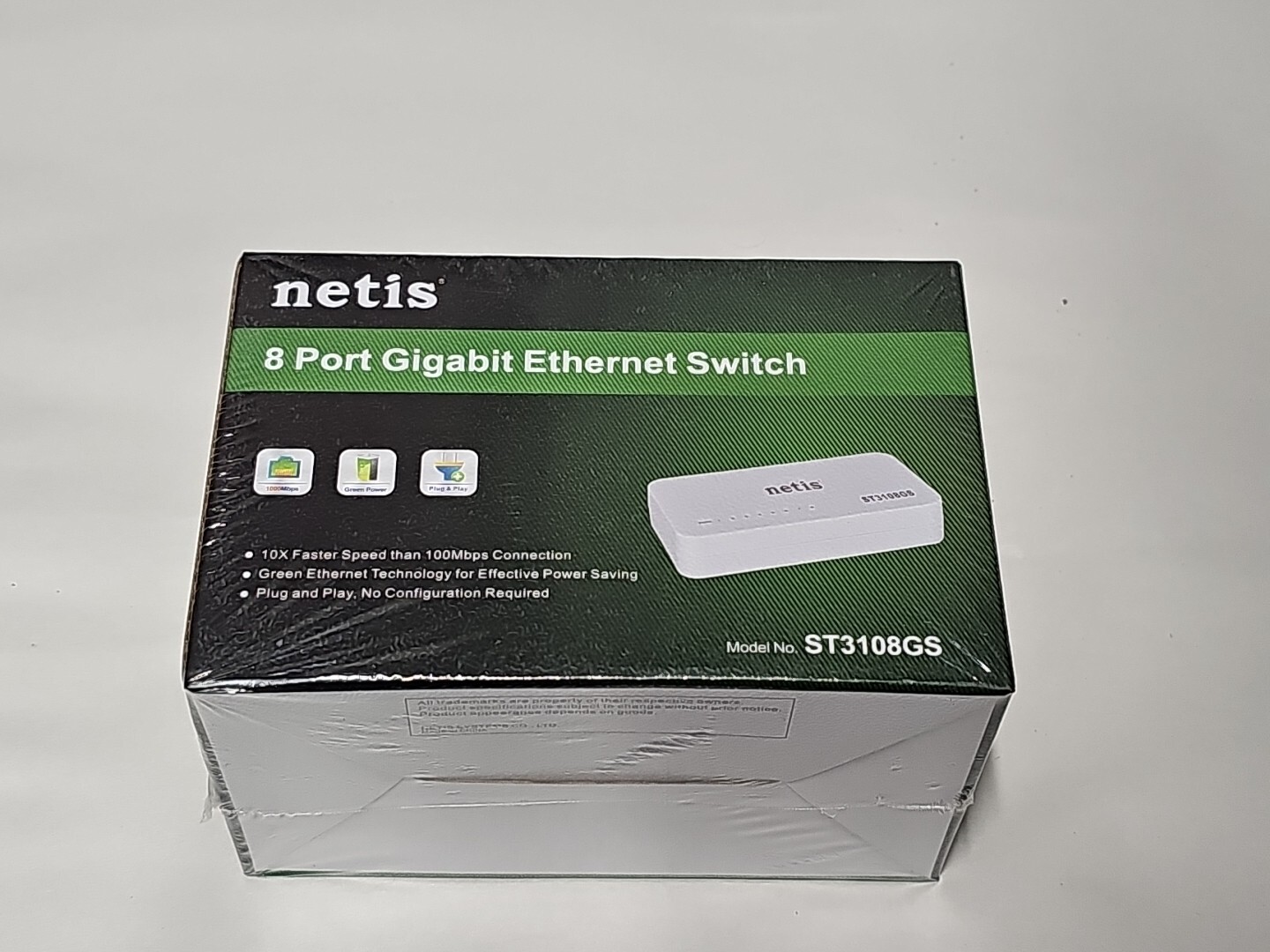 Netis ST3108GS 8 Port 10/100/1000Mbps Fast Gigabit Ethernet Switch Nos