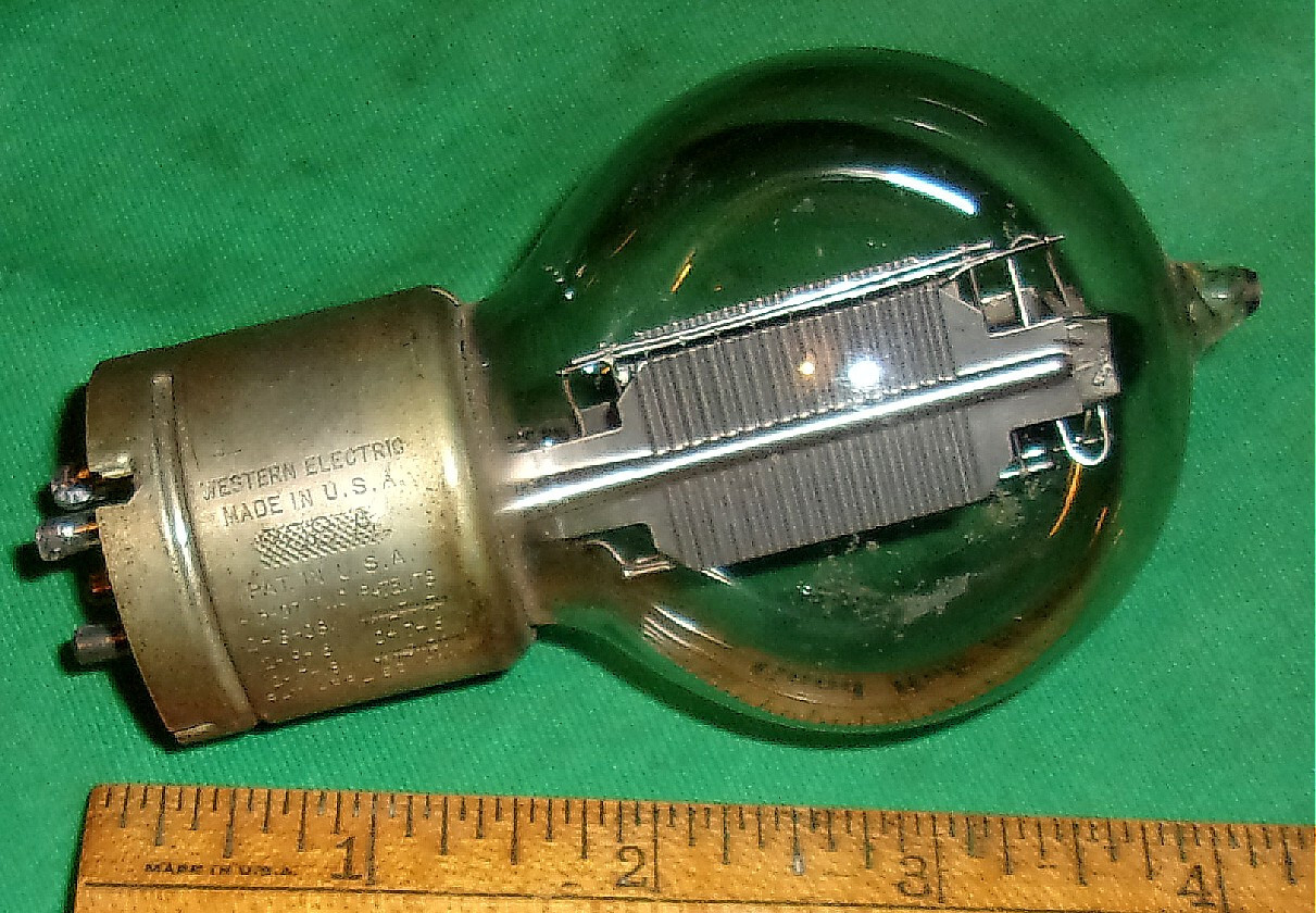 Western Electric 208-A Triode Test OK w/Gas Rare Early Telephone Repeater (1925)