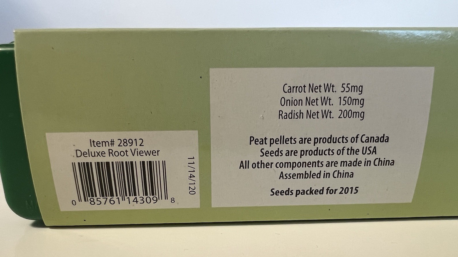 Toysmith Our Garden Root Viewer Science Educational See Through Planter Box NOS