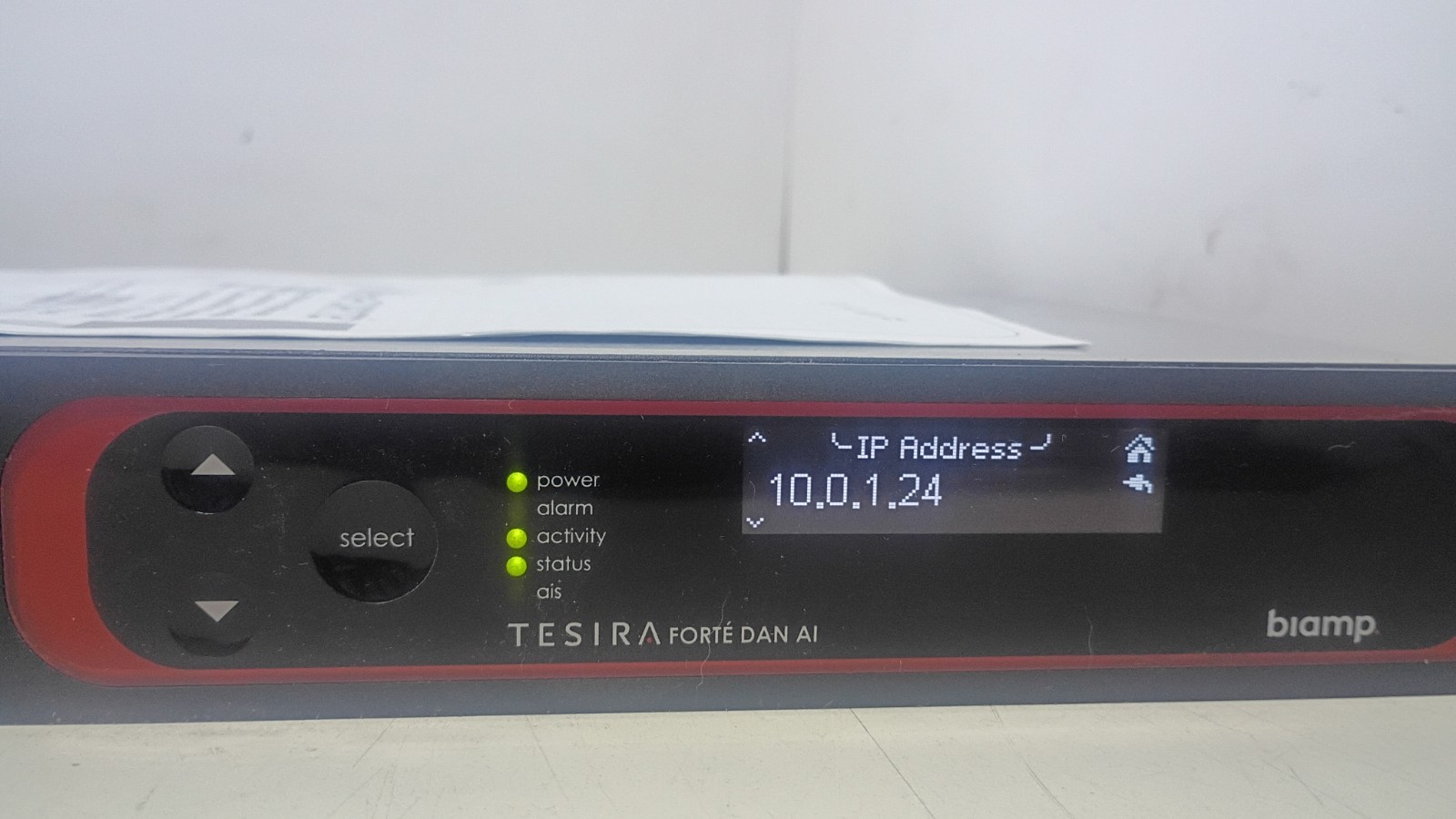 Clean, Working BIAMP Tesira Forte Dan AI Digital Audio Signal Processor
