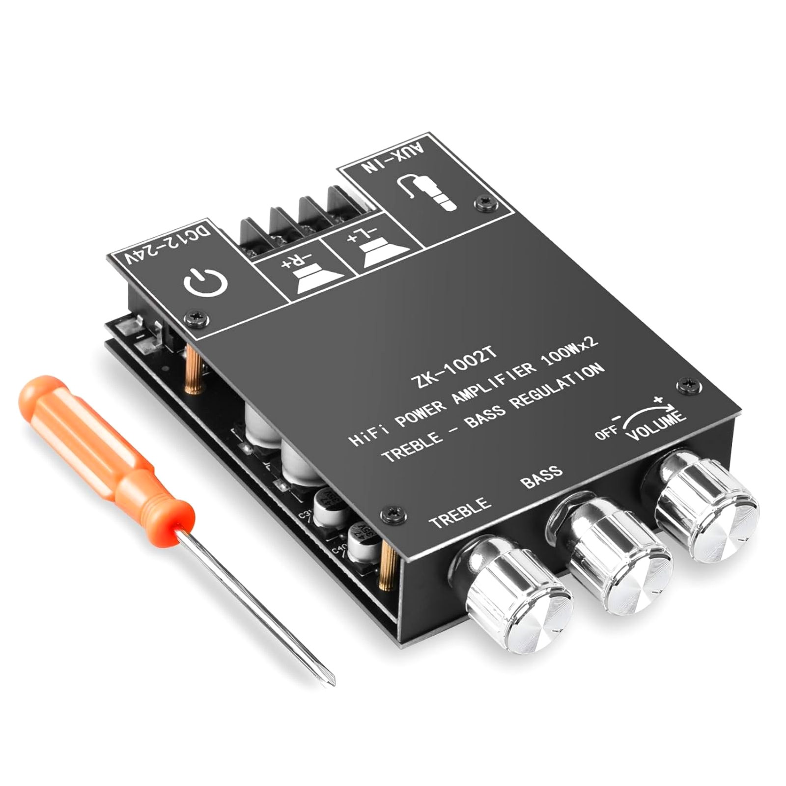 ZK-1002T Bluetooth 5.0 Amplifier Board 200W TPA3116D2 Hifi Stereo Audio AMP