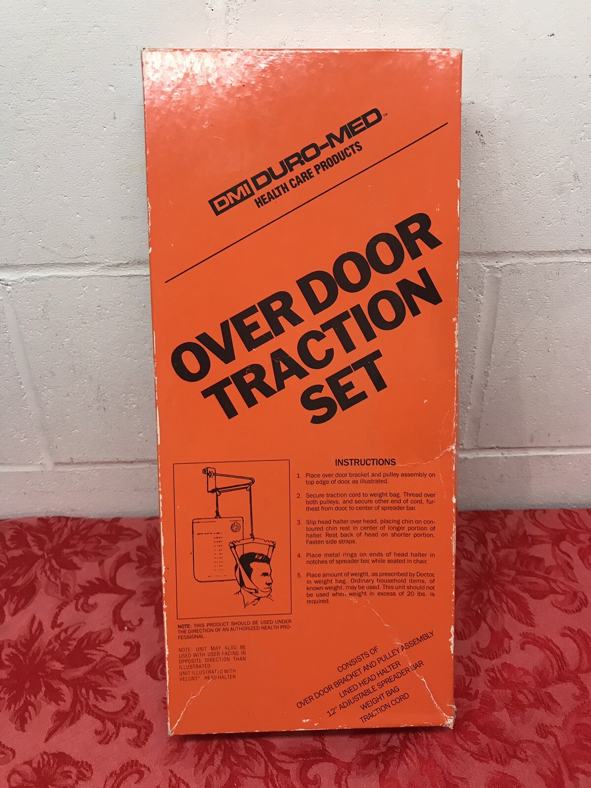 DMI Duro-Med Health Care Product Over Door Head Neck Traction Set Used