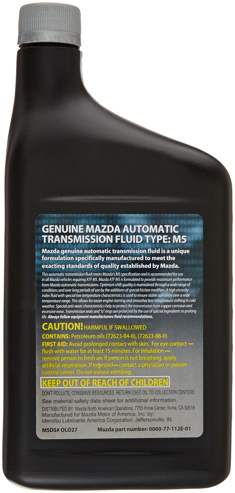 Genuine Mazda 000077112E01 Transmission Fluid