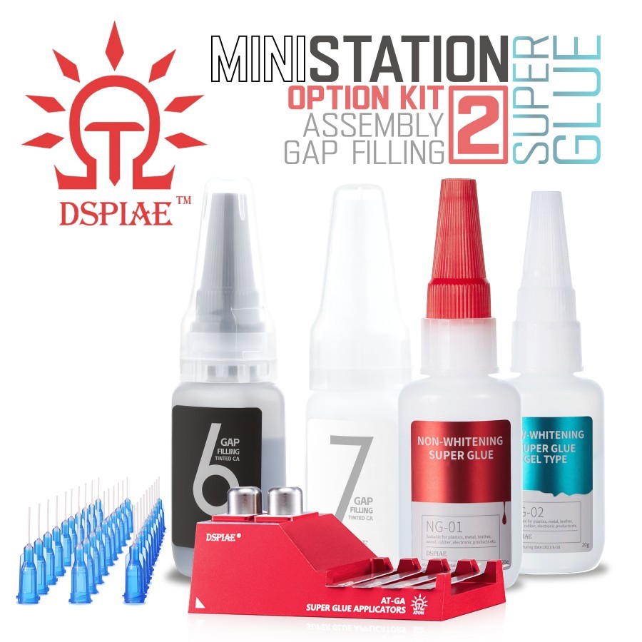 DSPIAE: Mini Super Glue Station - [Option Kit 2] - CA Gap Filling - AT-GA