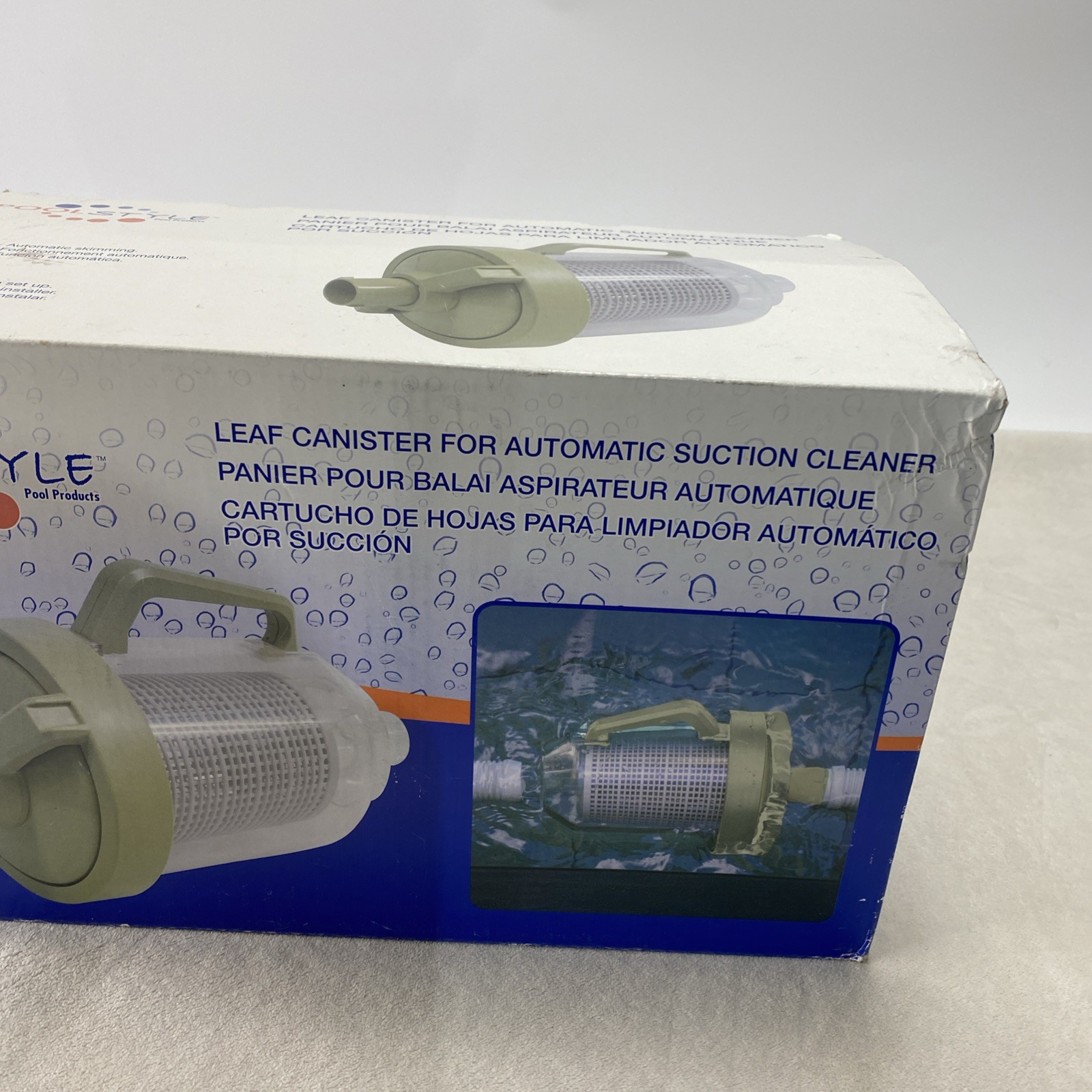 Pool Style Standard Leaf Canister for Automatic Suction Cleaner w/ Basket PS918