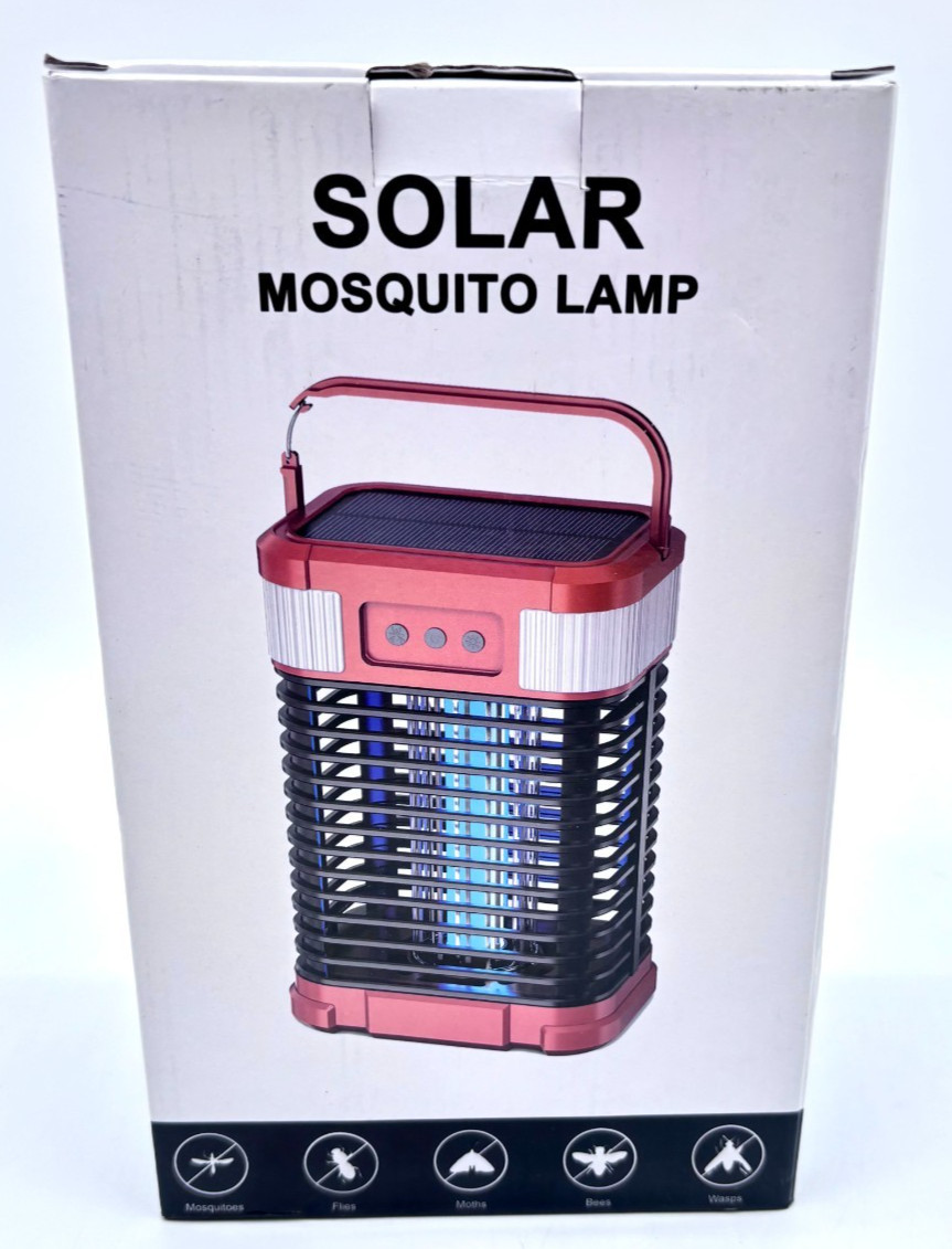 Solar Mosquito Lamp 4200V Solar Bug Zapper (BK-23) Mosquito Killer Light  - NEW