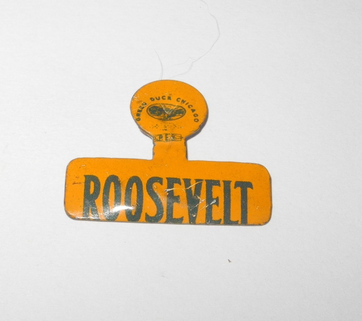 1940 ROOSEVELT & FITZGERALD Political Campaign President Election 1.5" Pin Tab