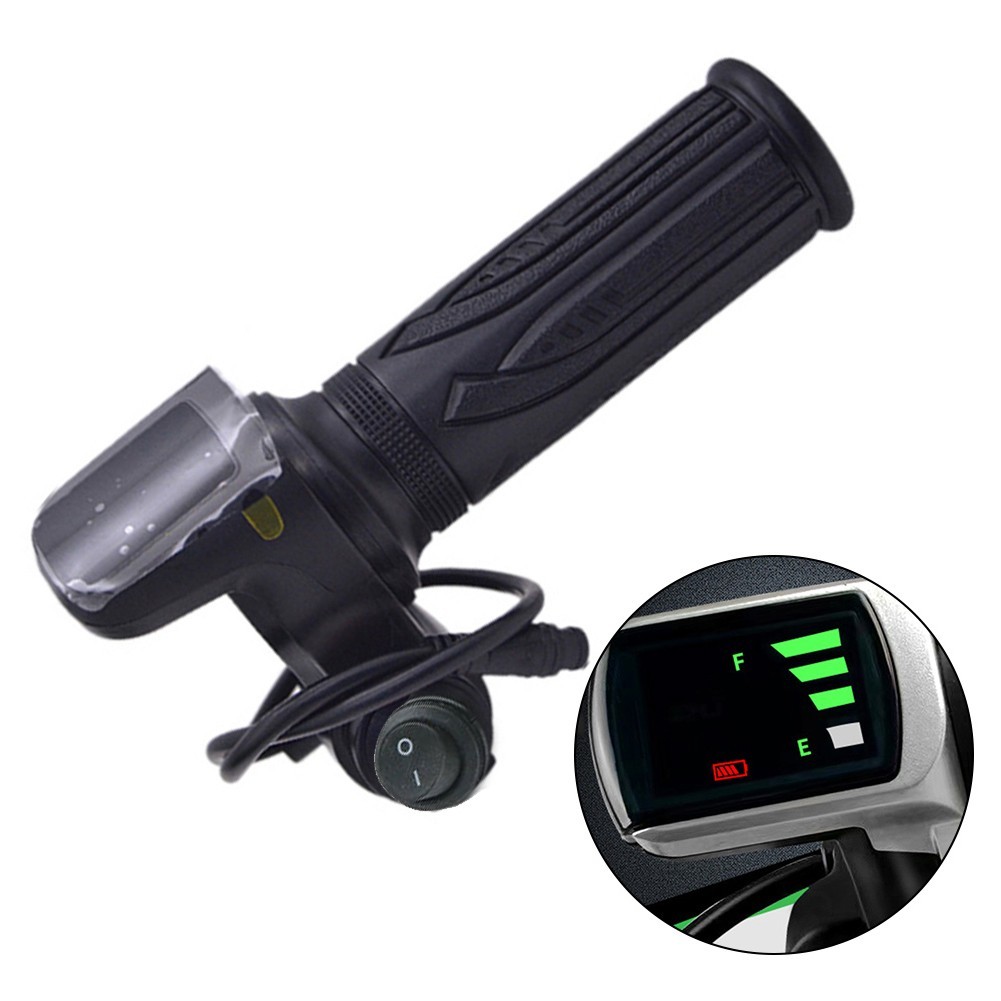 Electric Scooter Throttle 6 Pin Interface With Power Off Switch For E Bikes