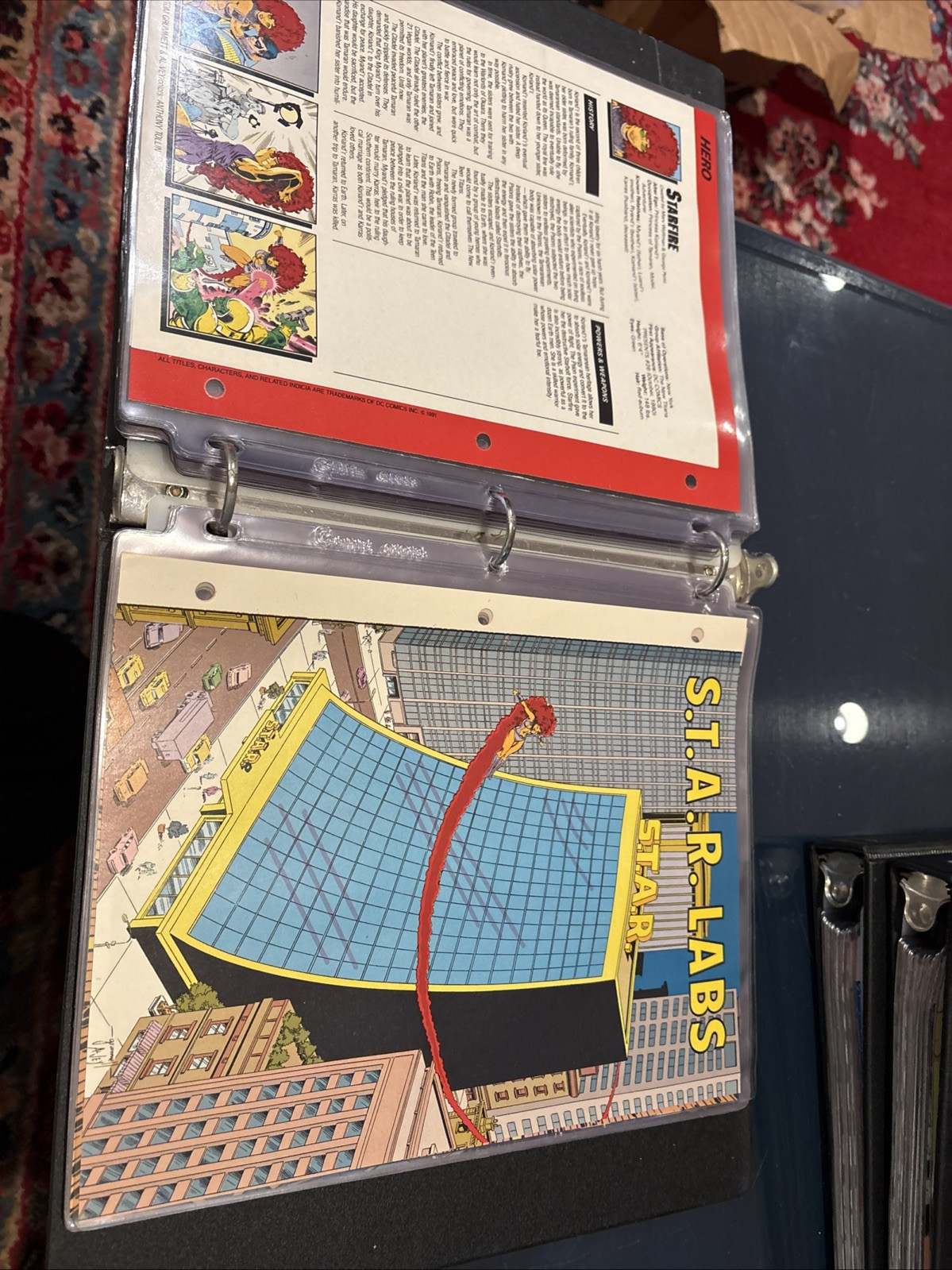 Comic Book Bio Binder
